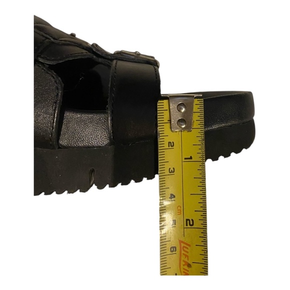 Ash black leather platform gladiator sandals. Sz 36 - Picture 11 of 16